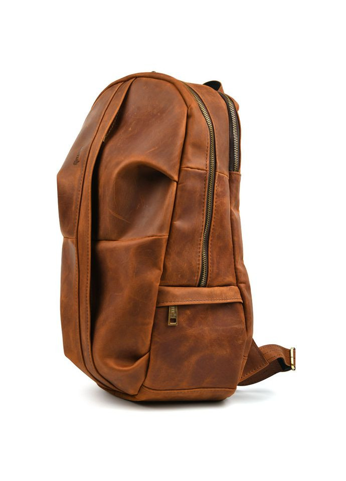 Мужской кожаный городской рюкзак рыжий крейзи хорс RB-7340-3md TARWA (370859017)