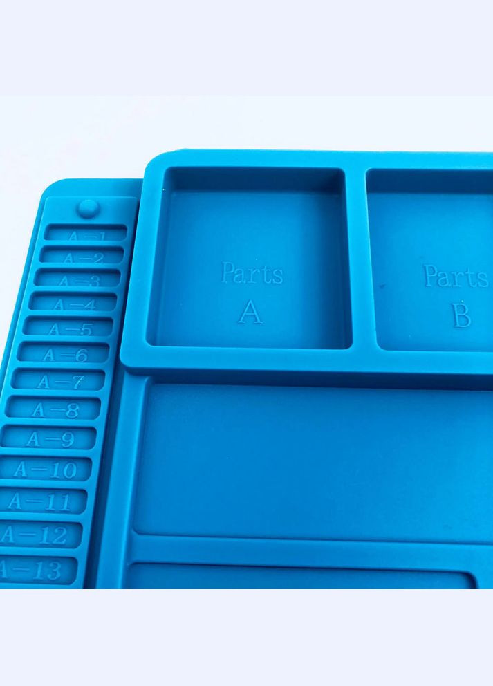 Коврик силиконовый S-180, теплоизоляционный мат для паяльника, паяльной станции, ремонта 550x350 мм No Brand (322567882)