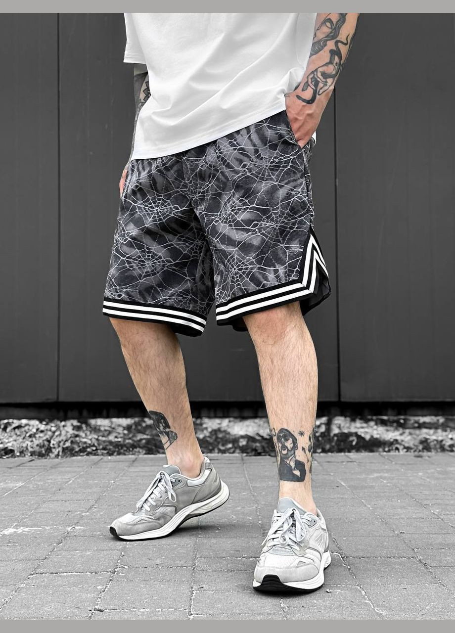 Шорты паутина черный лампас No Brand (317263822)