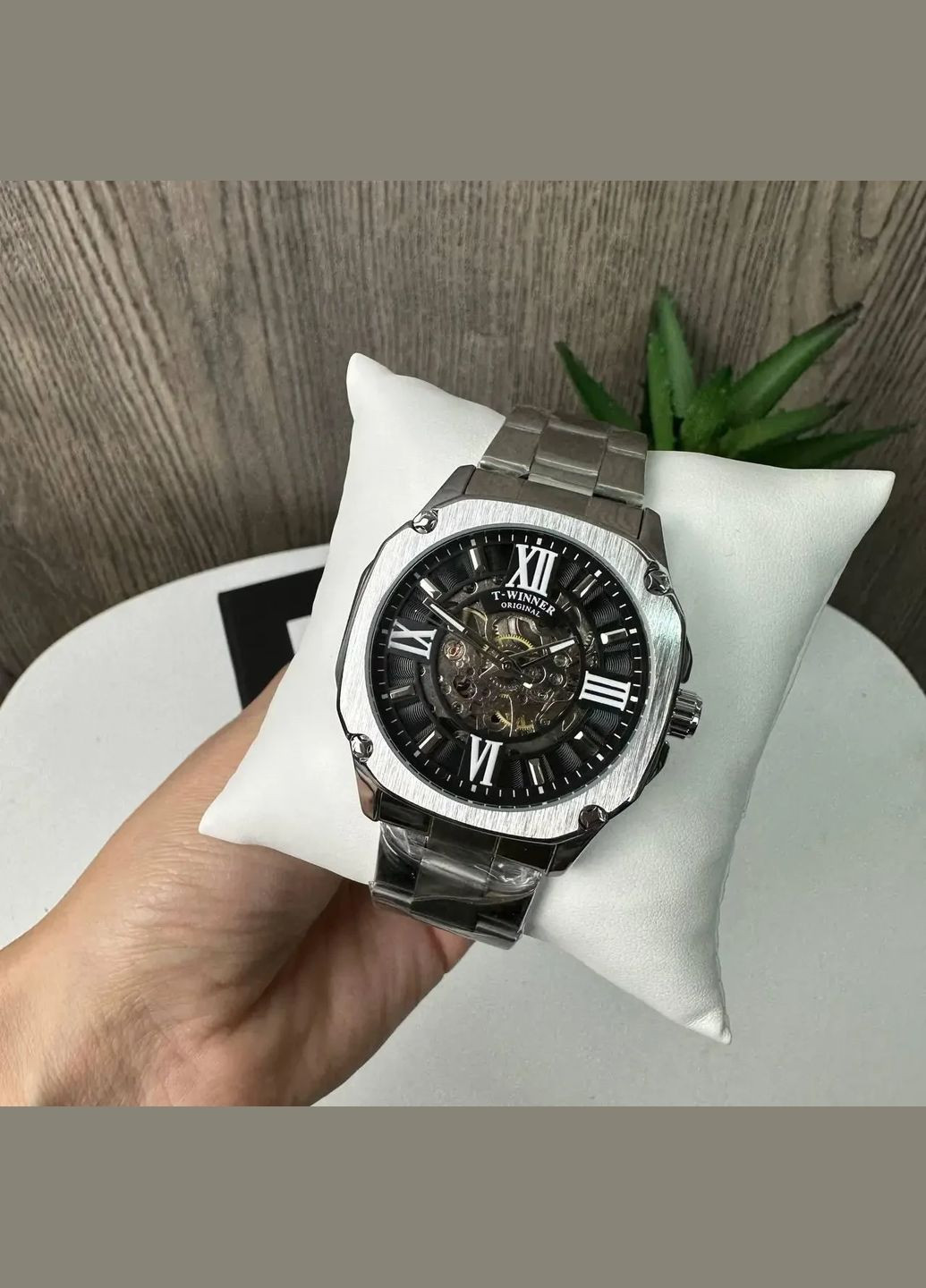 Механические мужские часы Winner GMT-1159 скелетон No Brand (322582986)