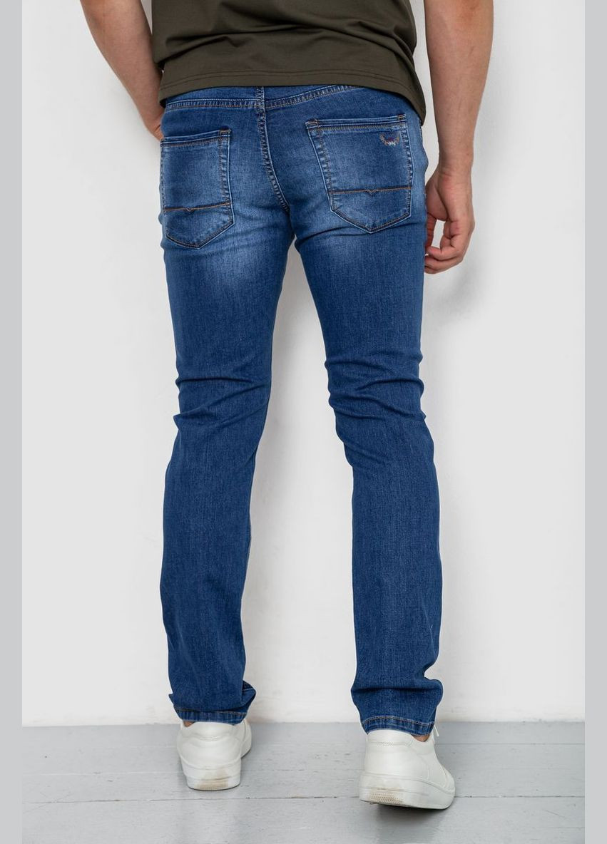 Голубые демисезонные прямые джинсы мужские синие с потертостями размер 33 (sku_244ra2-026) Ager