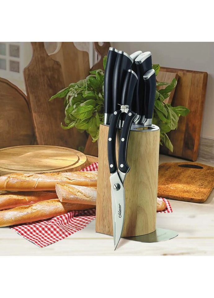 Набір кухонних ножів MR-1422 8 предметів Maestro комбінований,