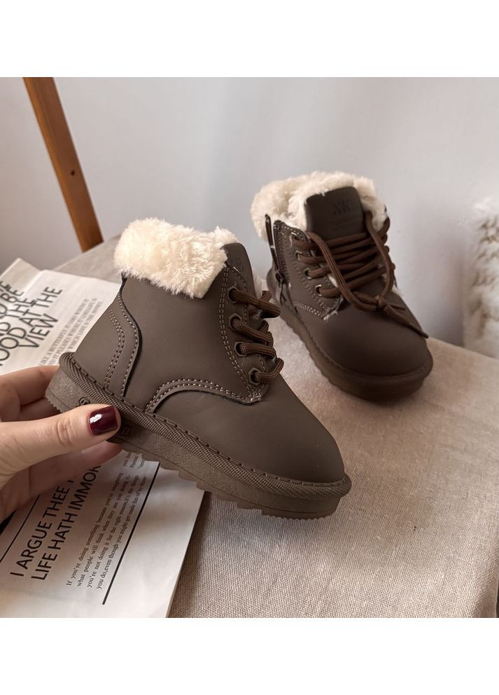 Черевики зимові дитячі колір коричневий 10987 No Brand (370499858)