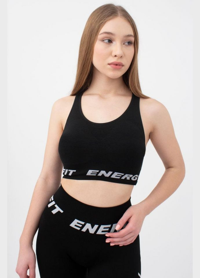 Топ жіночій безшовний на широких бретелях з принтом Giulia TOP FIT ENERGY (316683852)