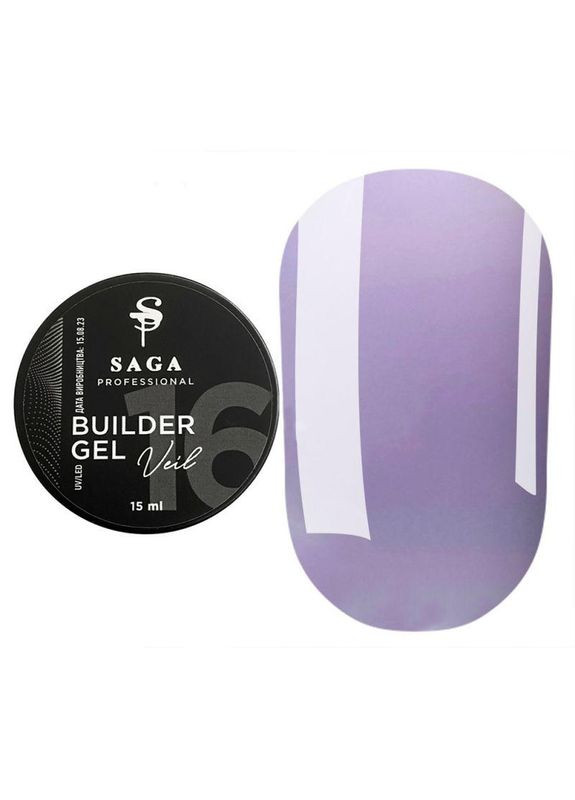 builder gel veil гель для наращивания №16 Saga (306547222)