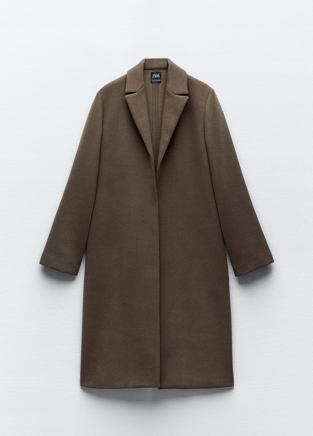 Сіро-коричневе демісезонне Пальто Zara