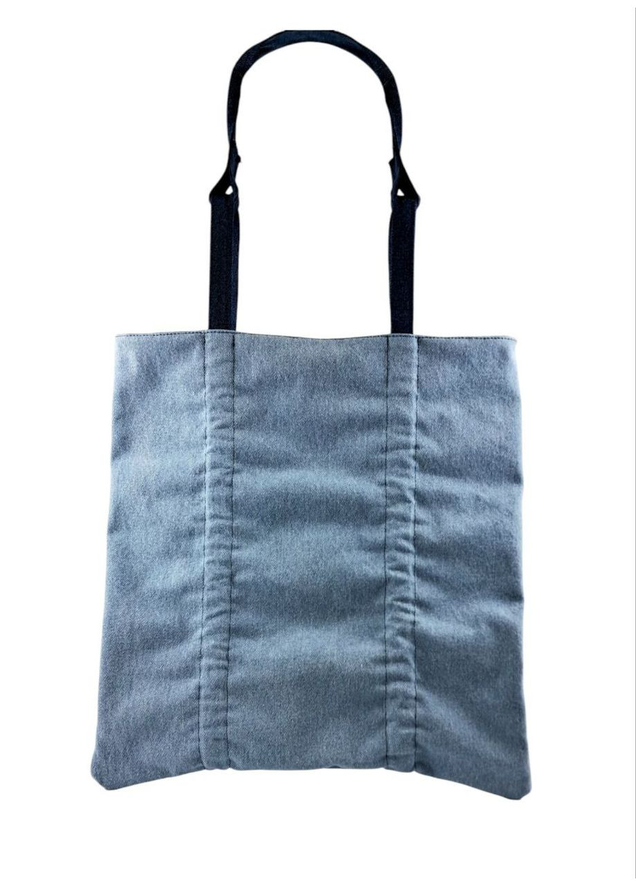 Сумка шопер трансформер джинсова No Brand Шопер (322429366)