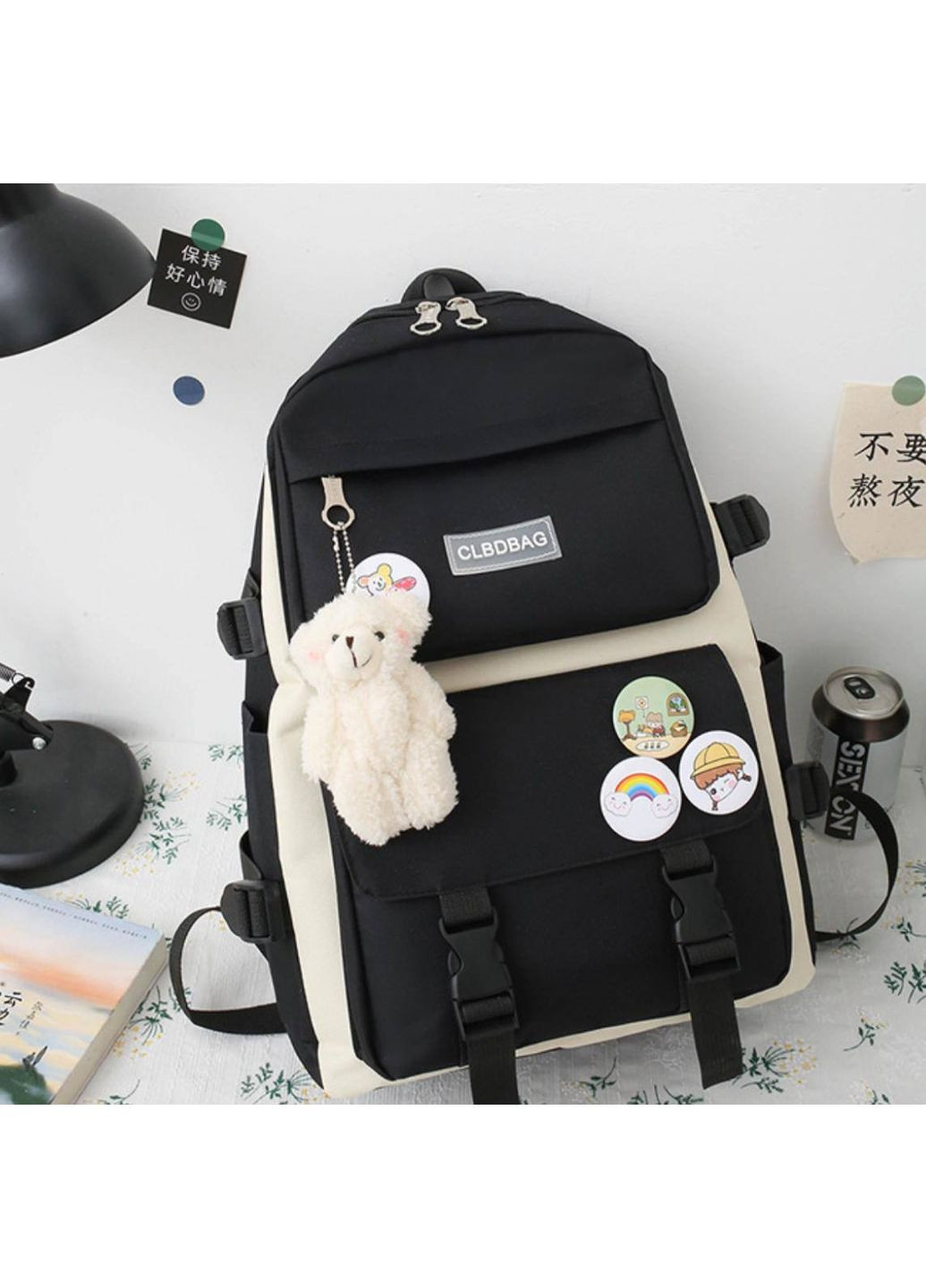 Универсальный набор для школы "4в1": Рюкзак, Сумка, Клатч, Пенал + Брелок No Brand (348433059)