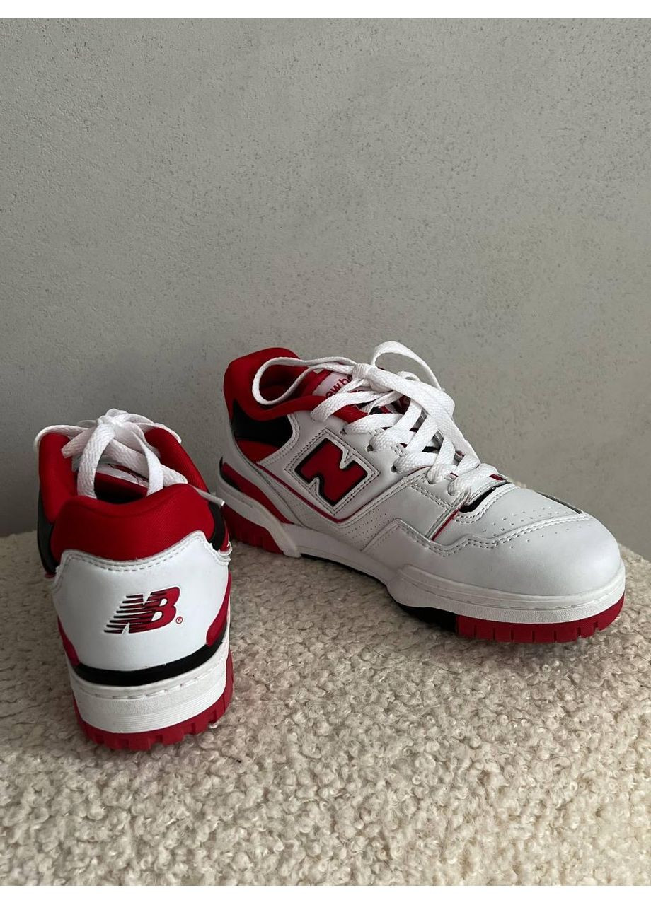 КРОССОВКИ ЖЕНСКИЕ NEW BALANCE 550 RED НЬЮ БЕЛАНС 550 No Brand белые демисезоны (368855975)