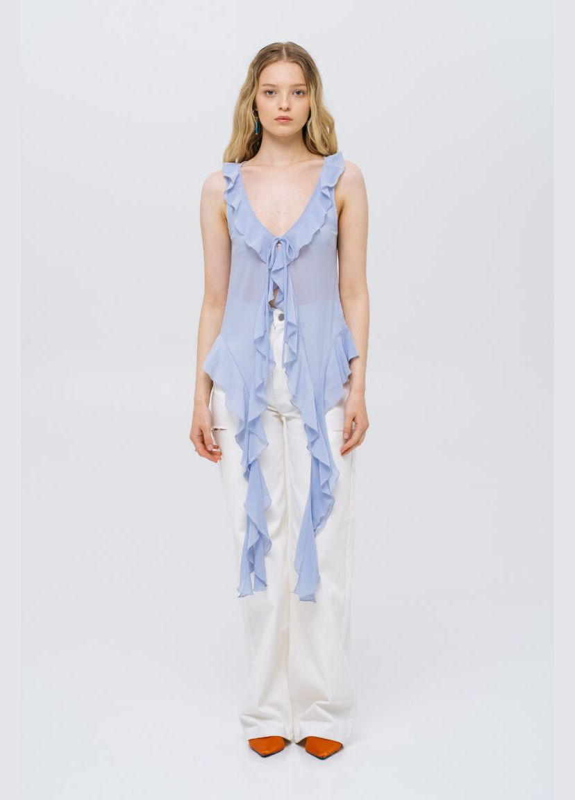 Топ Match Denim подовжений приталений (337676183)