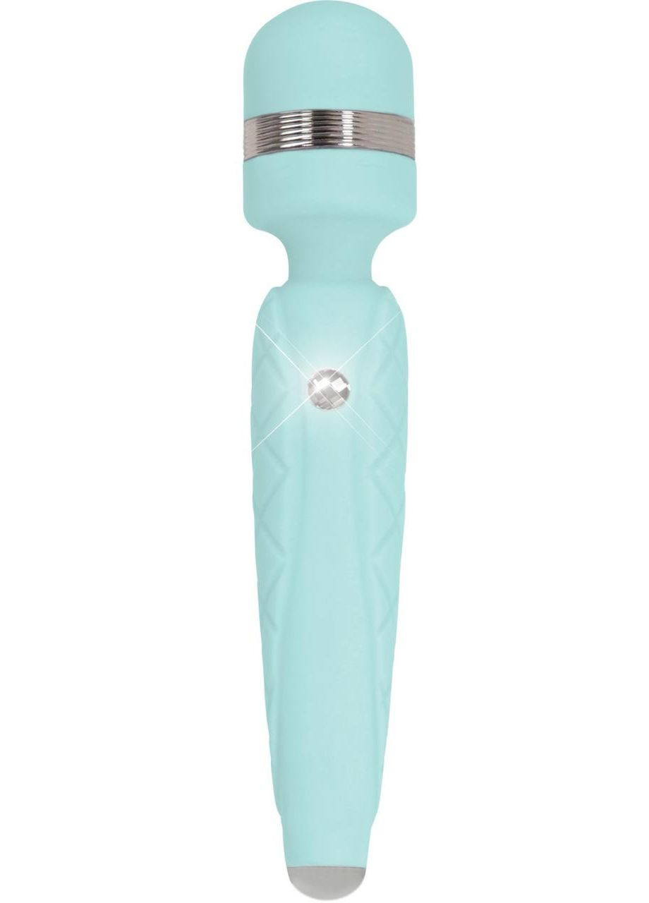 Розкішний вібромасажер PILLOW TALK - Cheeky Teal з кристалом Swarovski, плавне підвищення потужності No Brand (366879002)