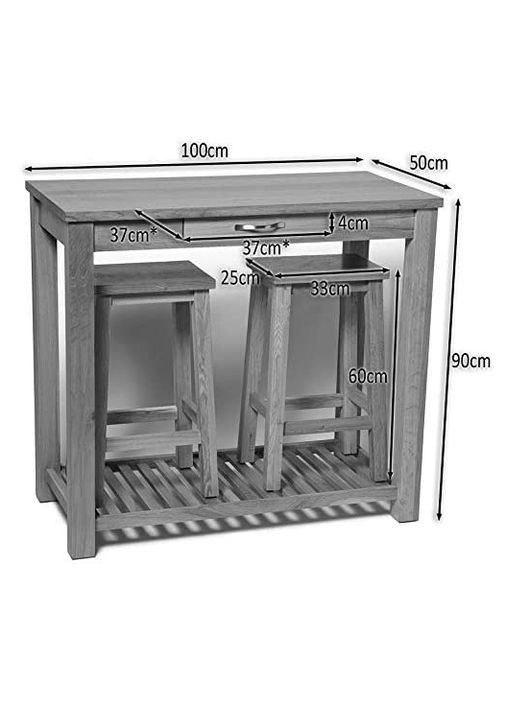 Барний стіл для кухні з дерева Хатіко капучино (БАС-001709) No Brand (327866159)