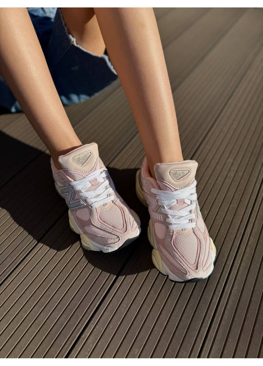 КРОССОВКИ ЖЕНСКИЕ NEW BALANCE 9060 WHITE PINK НЬЮ БЕЛАНС 9060 No Brand розовые демисезоны (368869502)