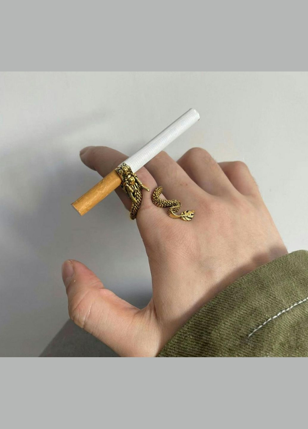 Каблучка для сигарети Золотий Дракон No Brand (276256586)