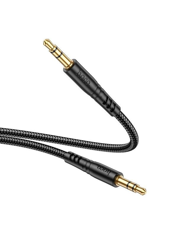Кабель UPA24 Smooth AUX audio cable 3.5mm 3.5mm 1 метр черный Hoco (279825816)