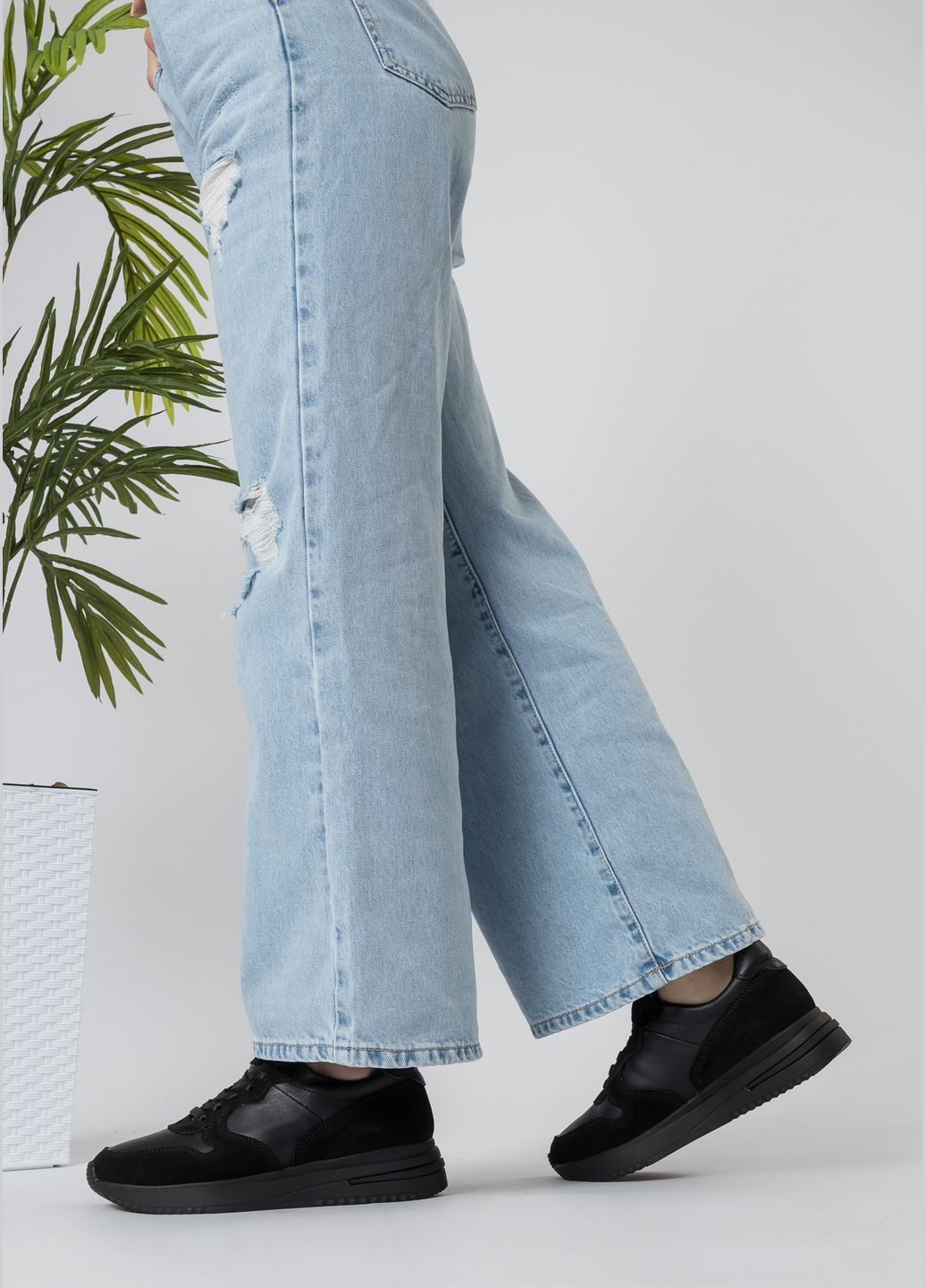 Кроссовки (1076ТZА) Alex Bens чёрные (328913327)