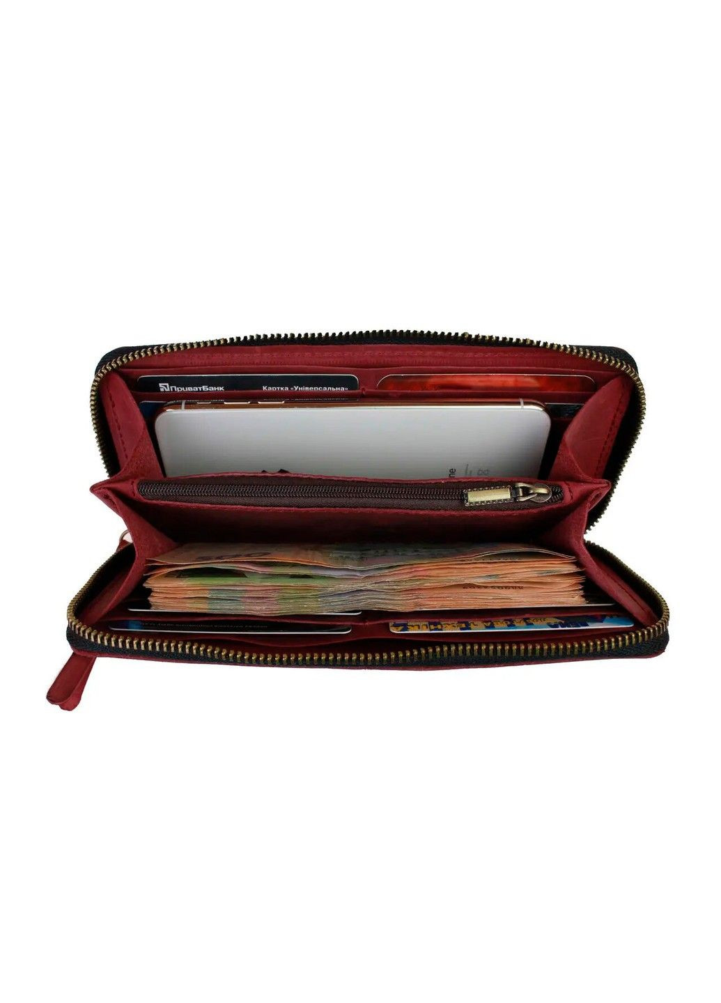 Кошелек кожаный на молнии Travel Tab FREESKIN (301648269)