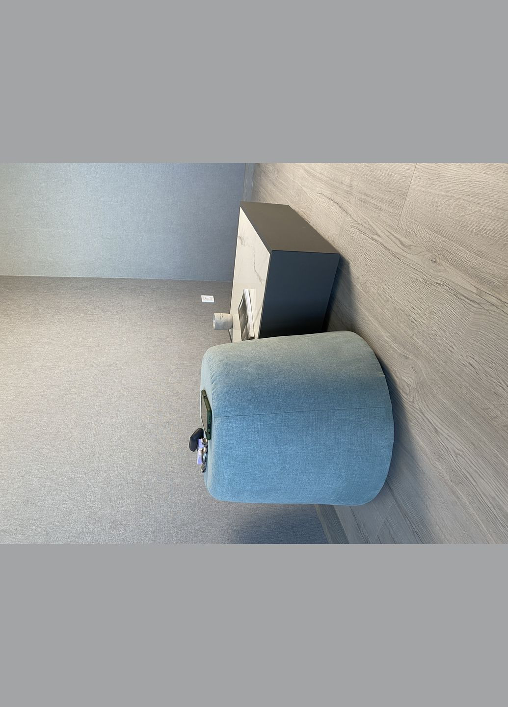 Пуф d=60см h=45см Голубой No Brand Conus Pouf (335418721)