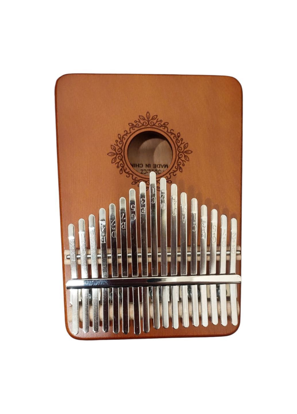 Калимба с резонатором Перкуссия Пальчиковое пианино 17 клавиш Коричневый с оттенком с Узором K-17-13K No Brand (371993903)