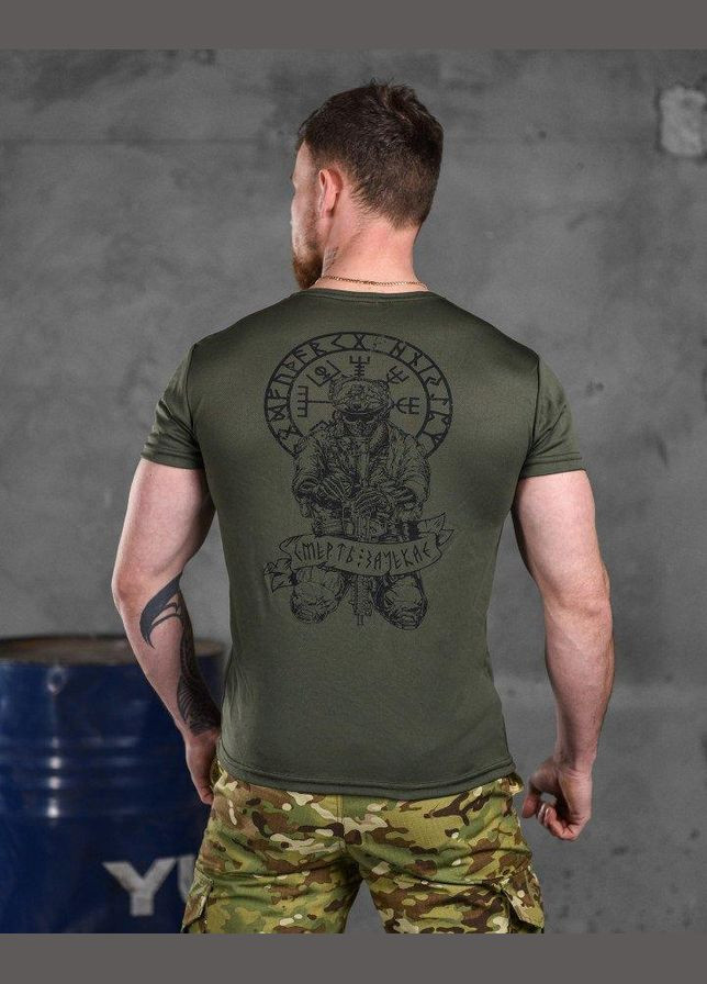 Тактическая потоотводящая футболка Odin руны ВТ6563 L No Brand (287328039)