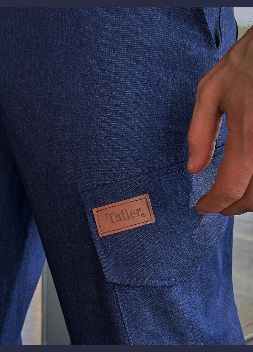 Чоловічі штани з легкого стрейч-джинсу на бавовняній основі Tailer (291410036)