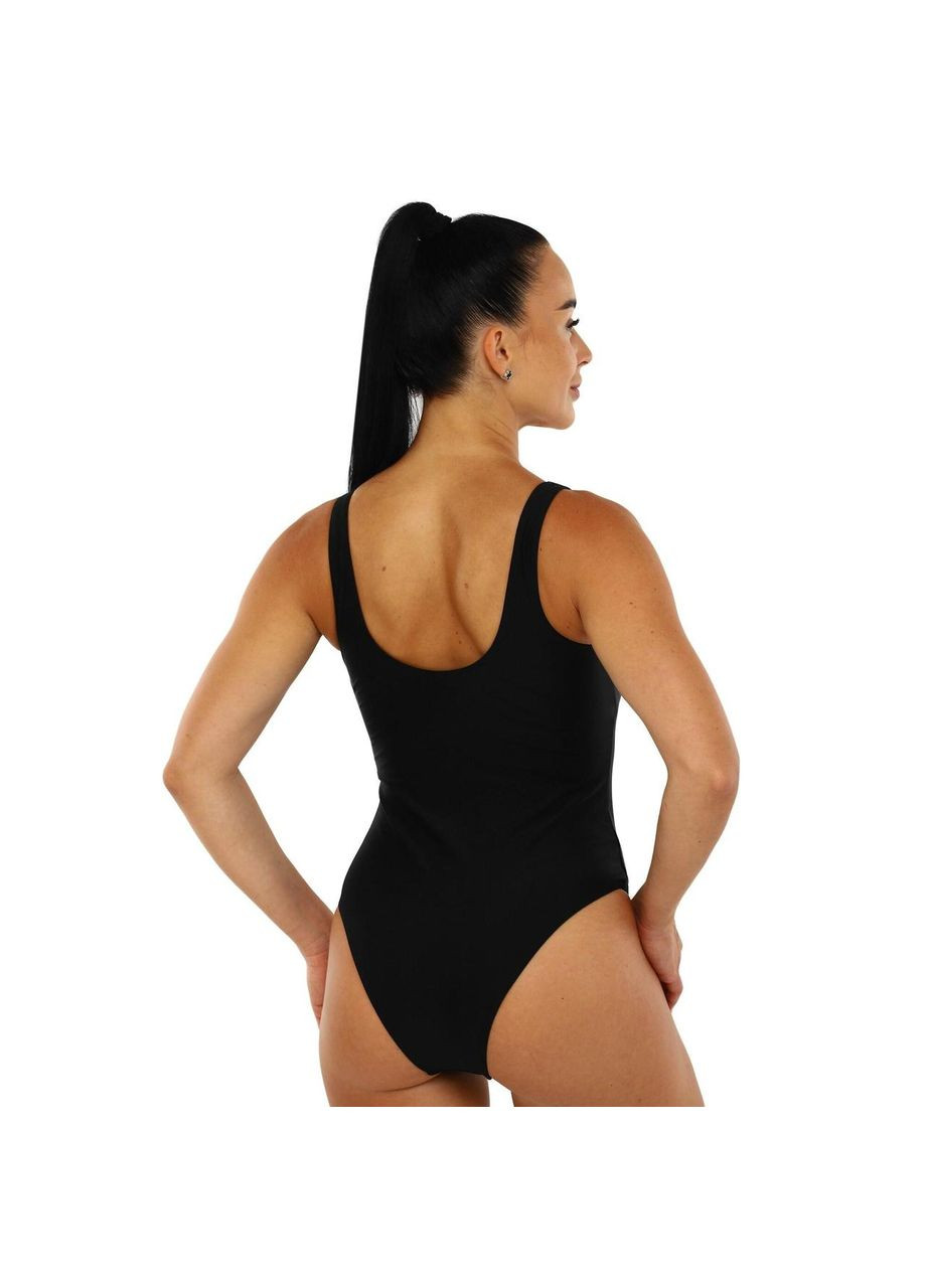 Чорний літній купальник для плавання злитий жіночий pl-2453 чорний SP-Sport