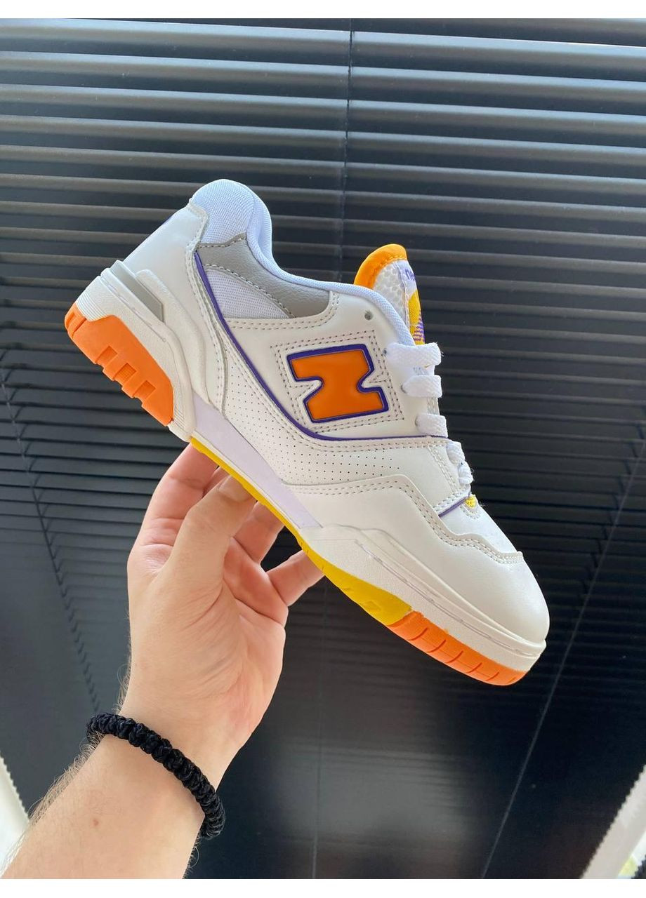 КРОСІВКИ ЖІНОЧІ NEW BALANCE 550 VIBRANTE ORANGE НЬЮ БЕЛАНС 550 No Brand білі демісезони (367169672)