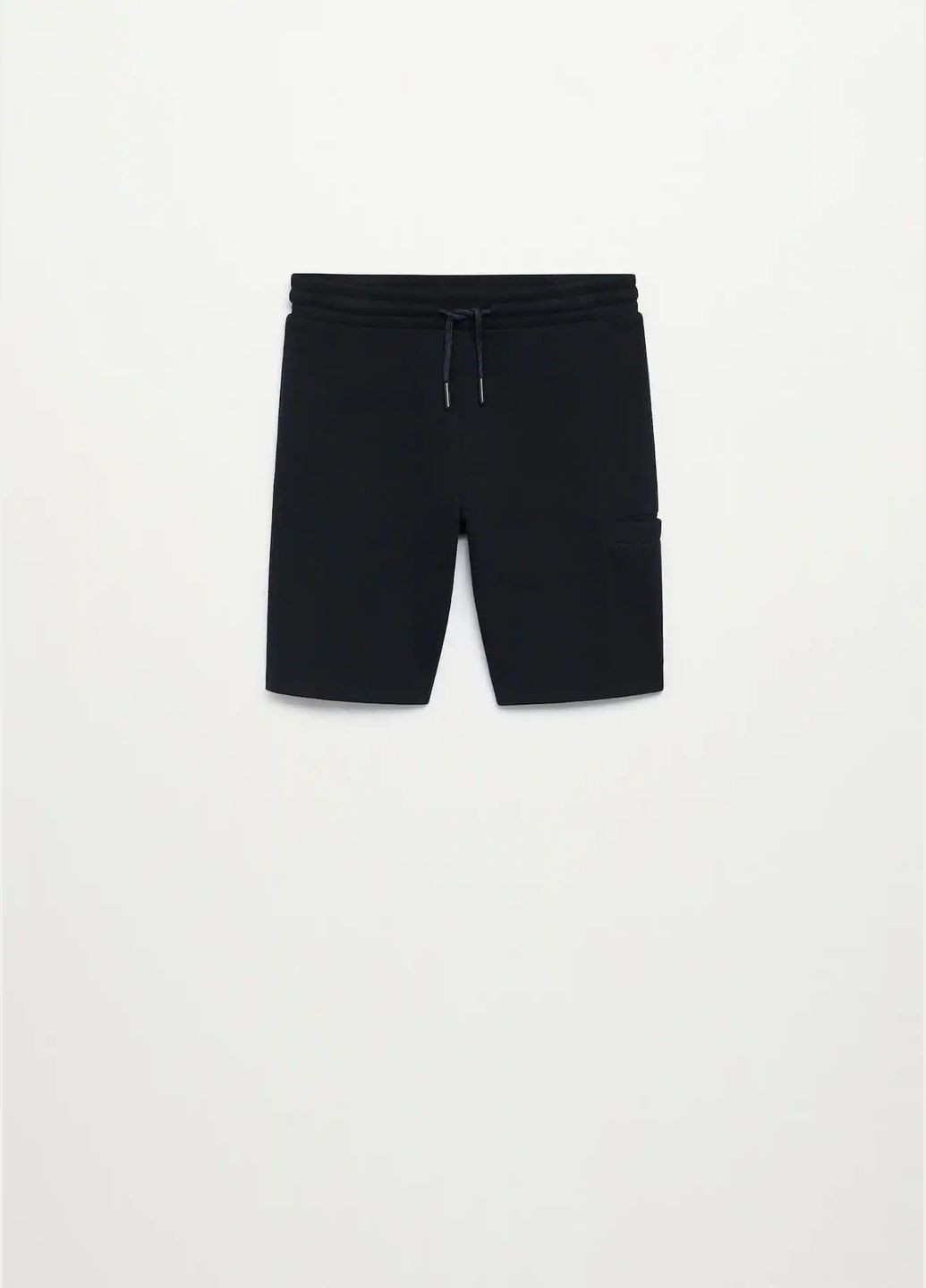 Шорты с карманом черные двунитка 122 Mango (324627230)