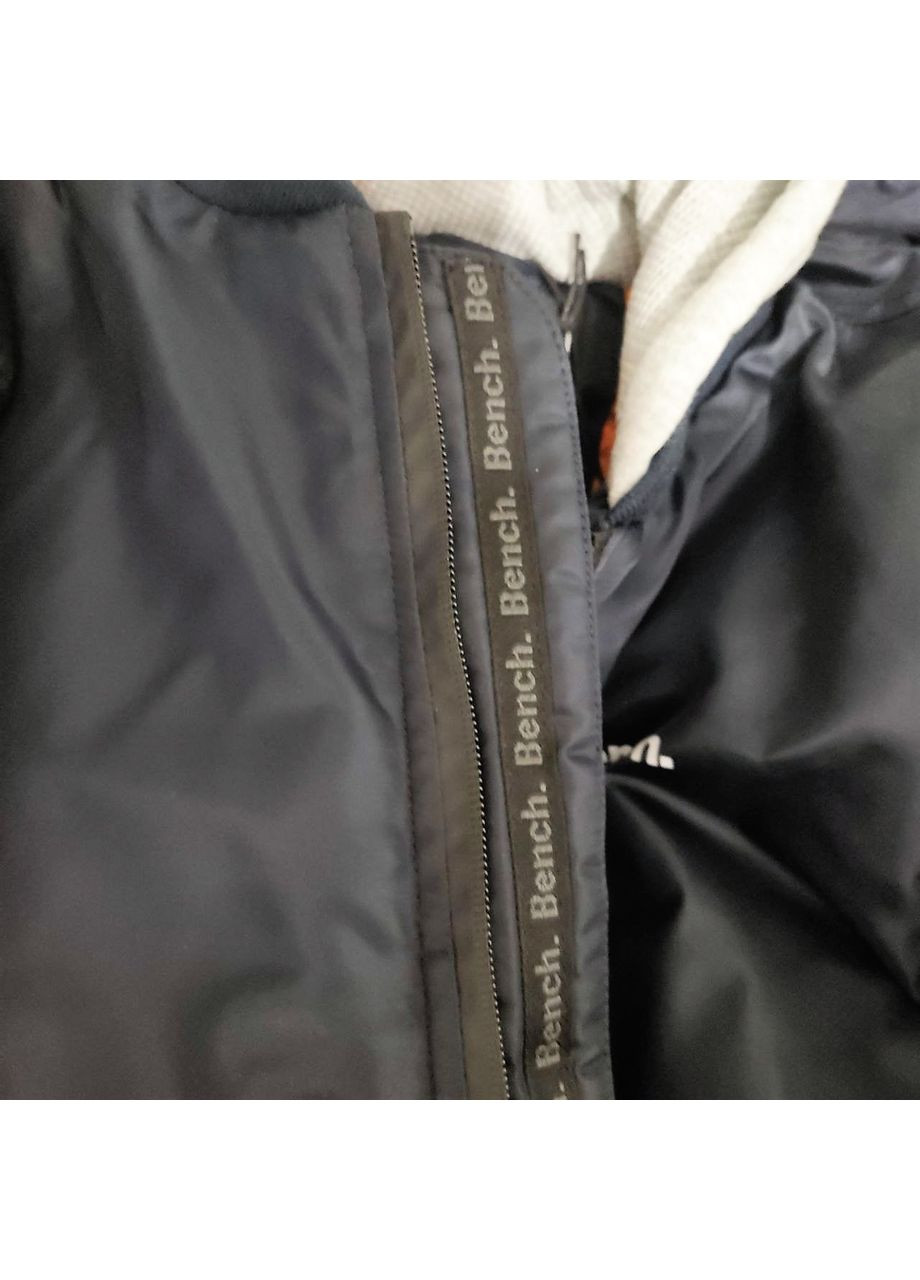 Синяя демисезонная куртка-бомбер для мальчиков темно-синяя 152см(11-12р) Bench