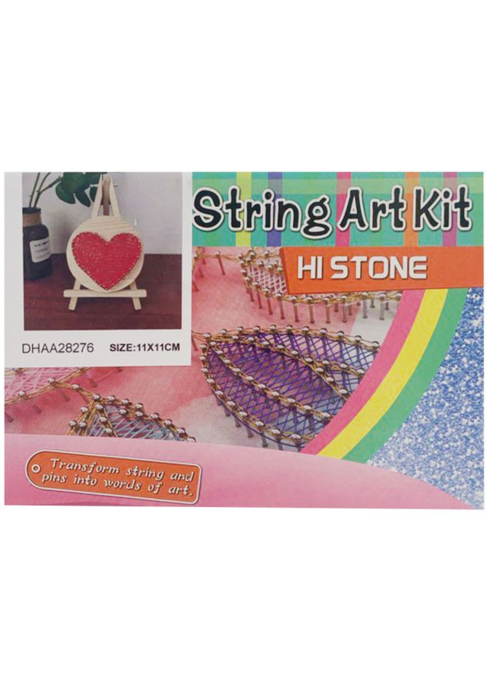 Дитячий набір для творчості стрінг-арт "Серце" YG0115(28276) дерев'яна основа Bambi (335977244)