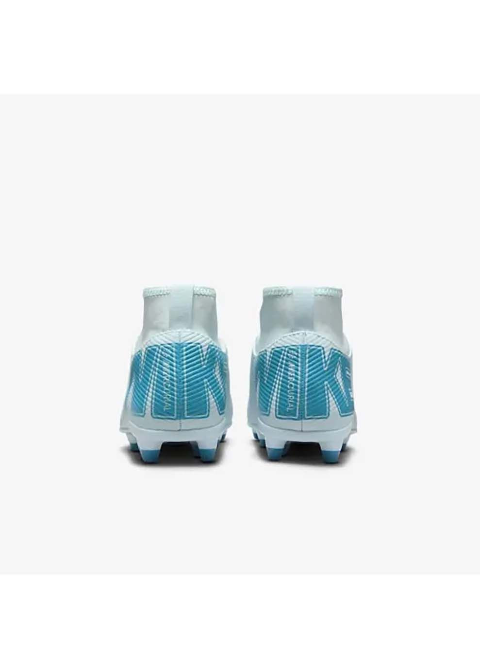 Голубые детские бутсы jr superfly 10 club fg/mg голубой Nike