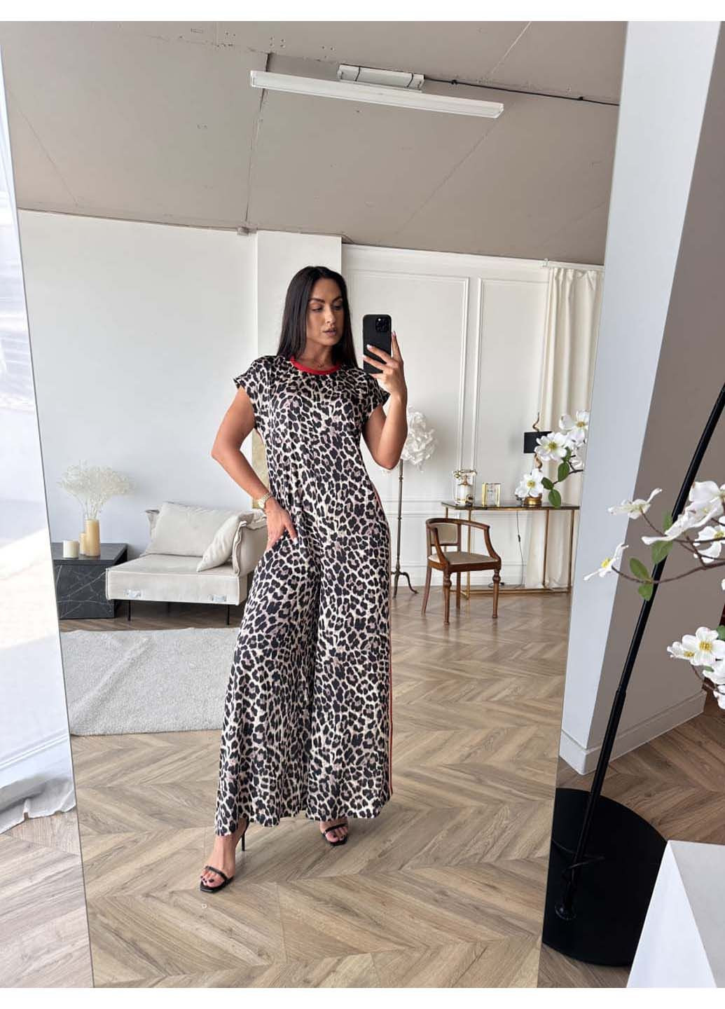 Комбинезон Peony комбинированный шелк