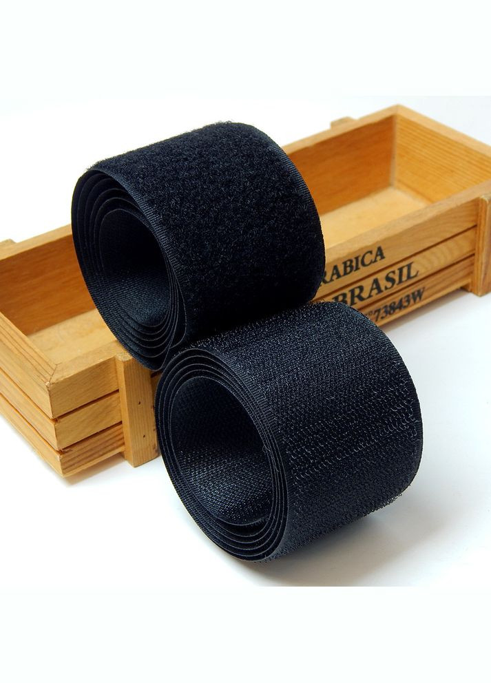 Стрічка-липучка Велкро, пришивна, 5 см, чорна No Brand (340482984)