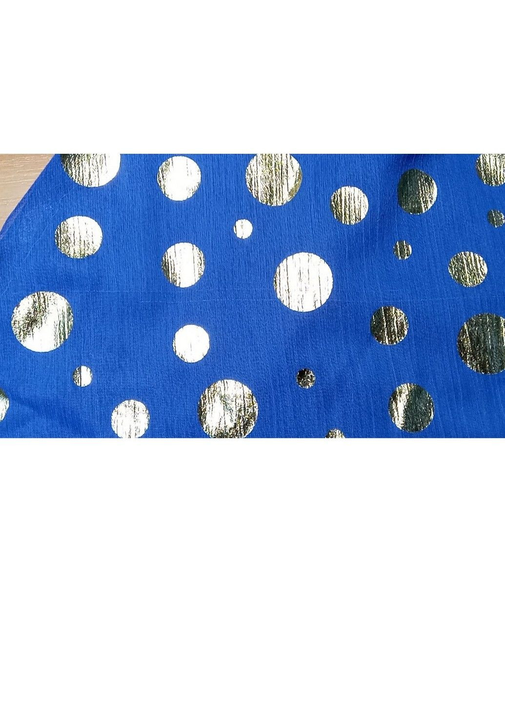 Синее коктейльное платье с микро-дефектом Boohoo в горошек