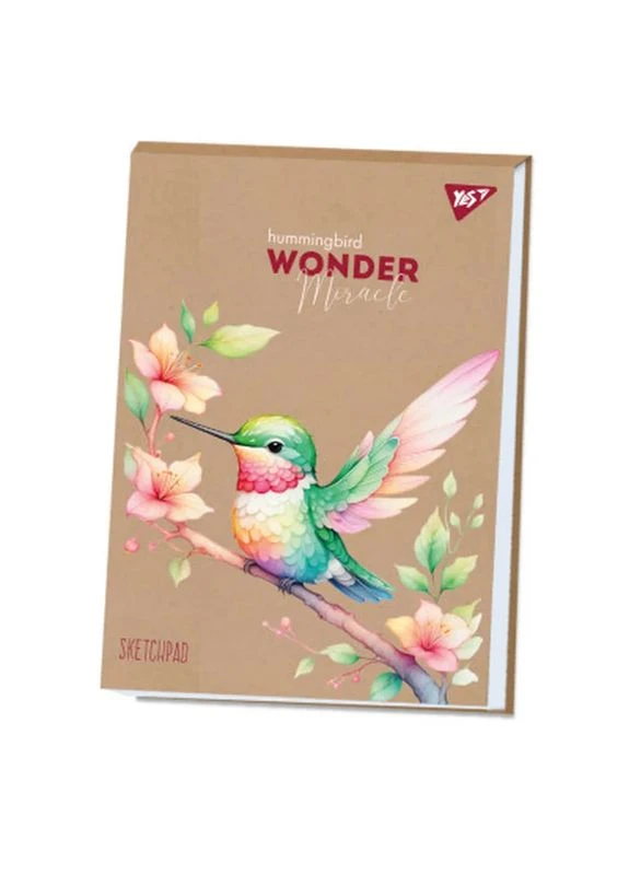 Альбом для рисования А4 30 листов клееный белила "Hummingbird" крафт (130580) Yes (399596738)