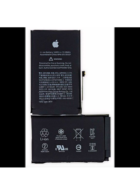 Аккумулятор AAAClass для iPhone X OEM (293346266)