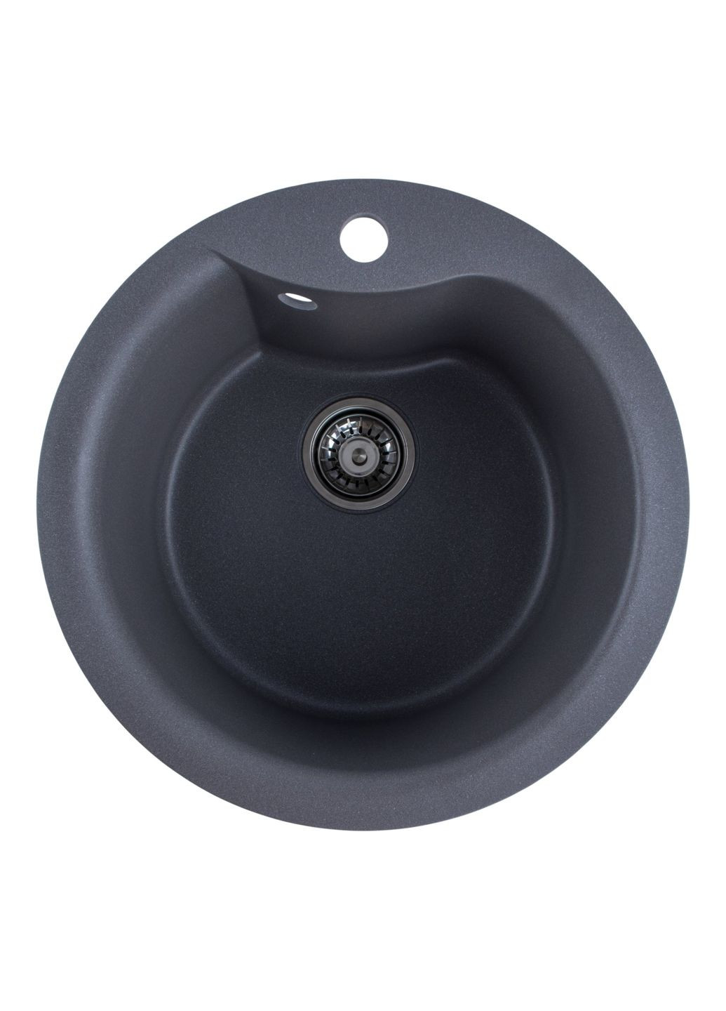 Гранітна мийка для кухні TURAS 480 матова Сірий мусон Valeso (358059874)