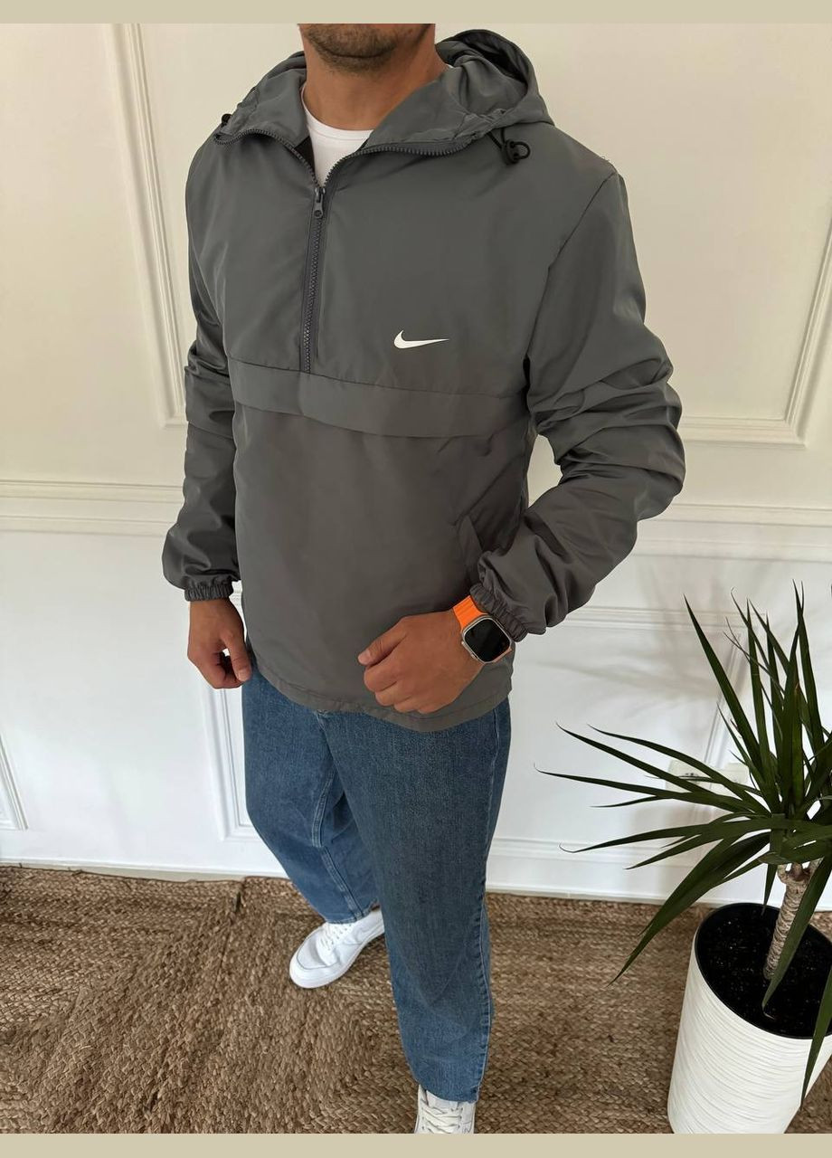 Графитовая демисезонная ветровка No Brand