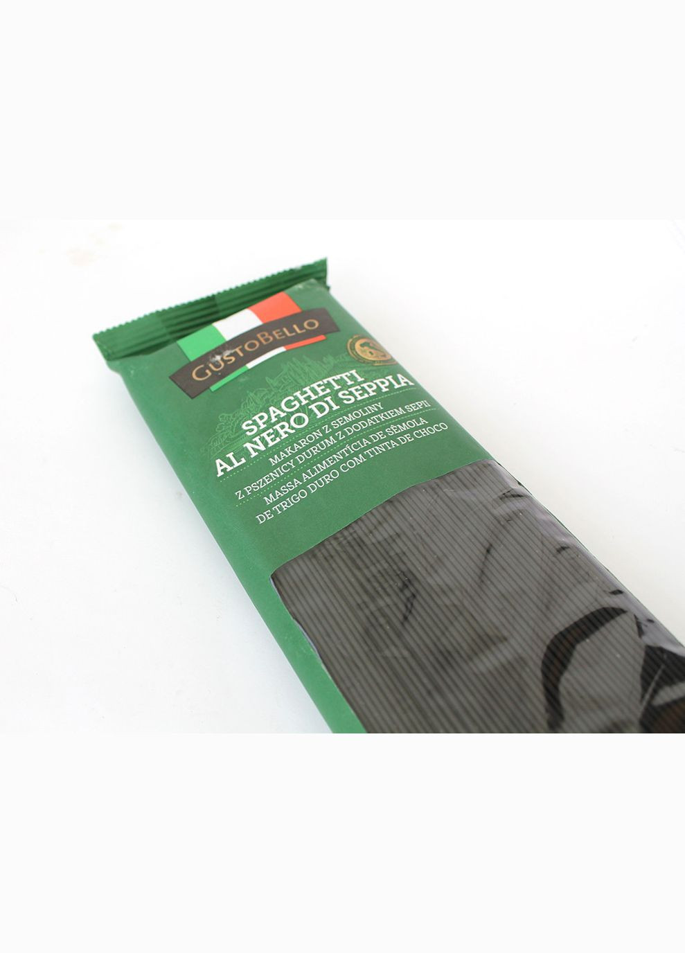 Спагеті з чорнилами каракатиці, 500 г (Італія) GustoBello (348059919)