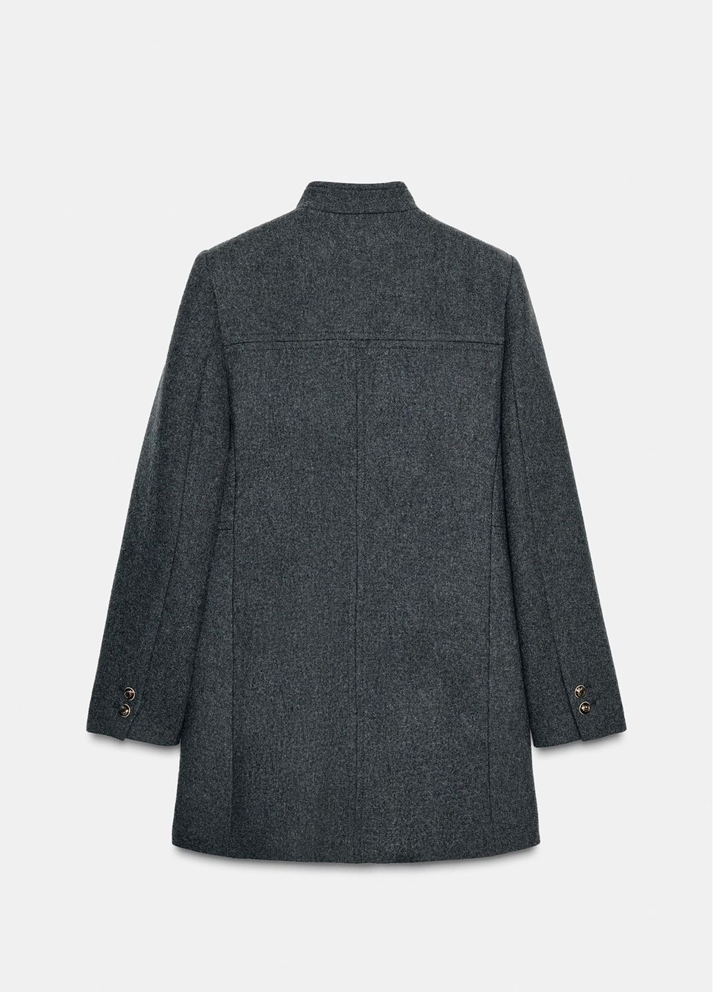 Серое демисезонное Пальто Zara