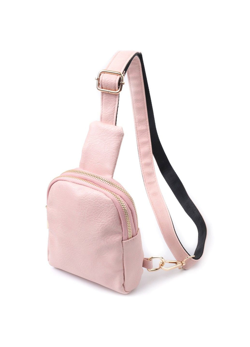 Маленькая женская сумка через плечо из экокожи 22782 Розовый Vintage (303877375)