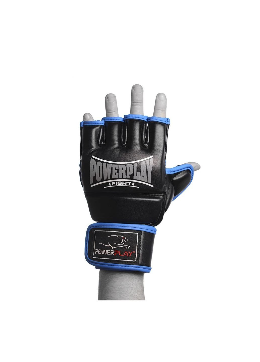 Рукавиці для MMA 3058 Чорно-Сині PowerPlay (345710951)