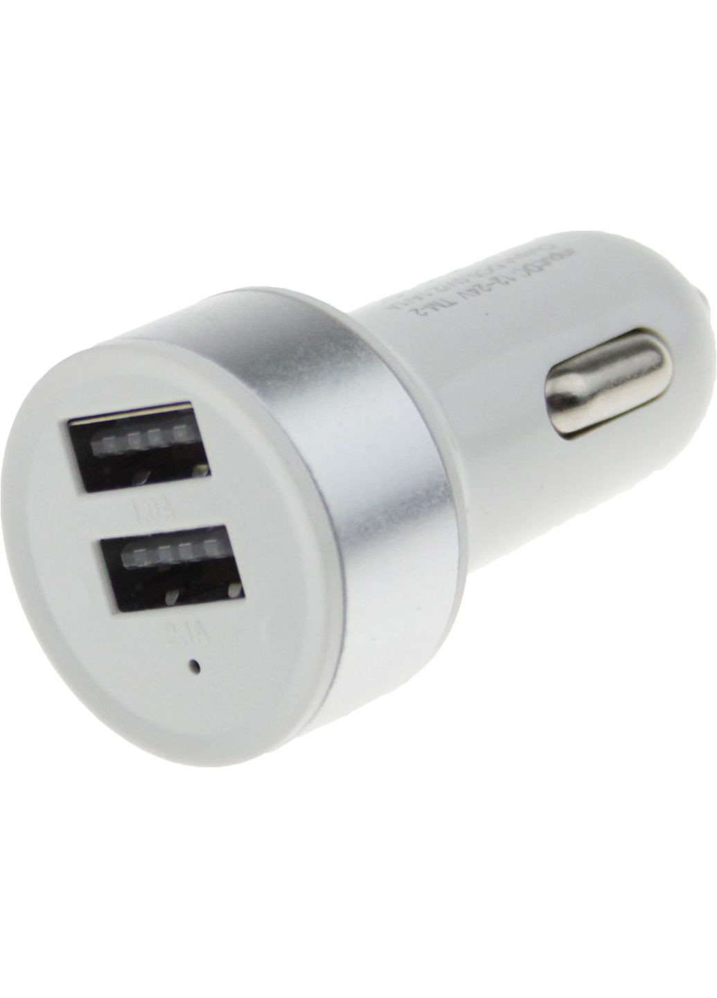 Автомобильное зарядное устройство TZZ58 Car charger metal 2USB 2,1A Silver Toto (301473385)