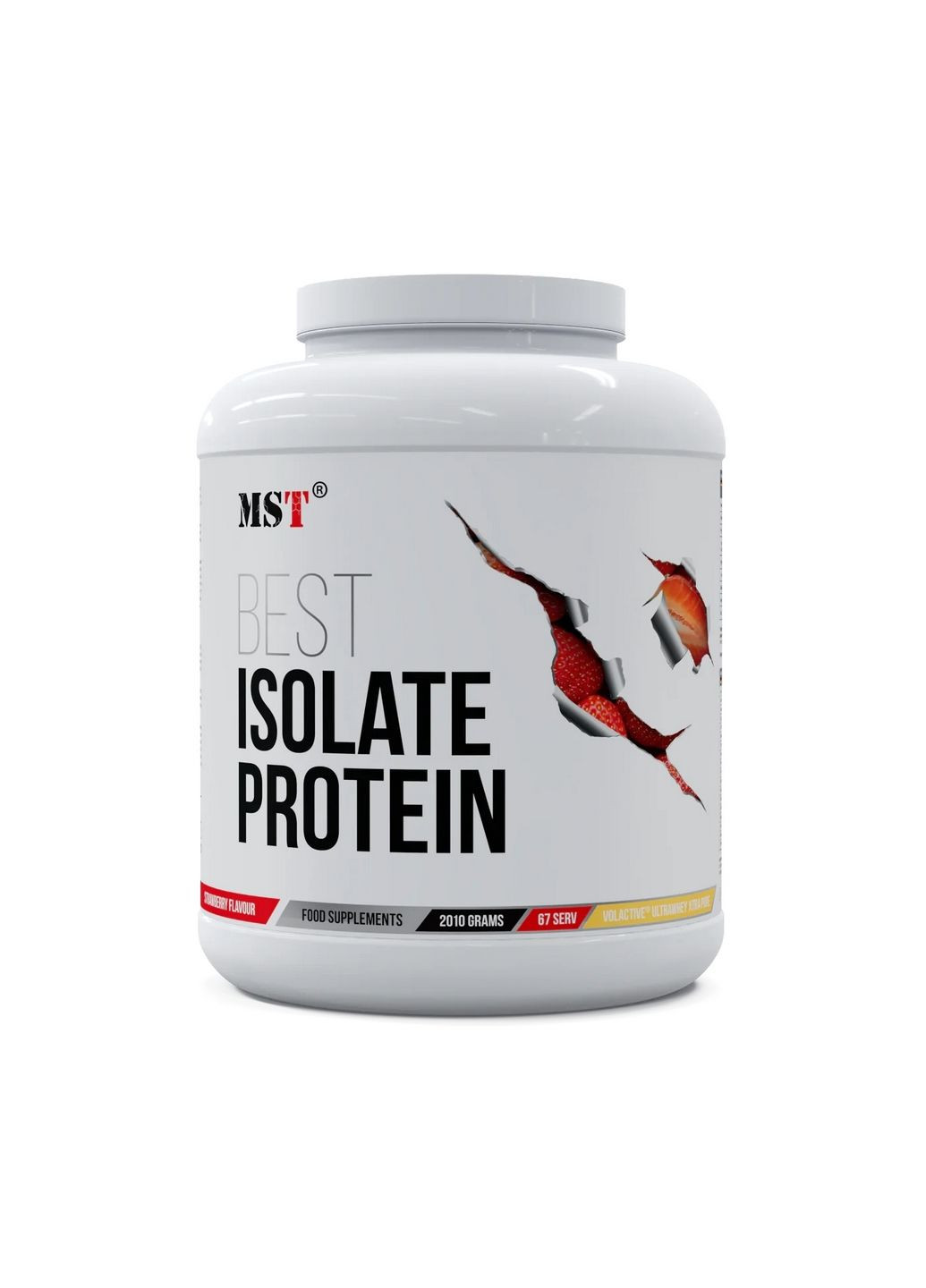 Протеин Best Isolate Protein, 2.01 кг Клубника MST (293477003)