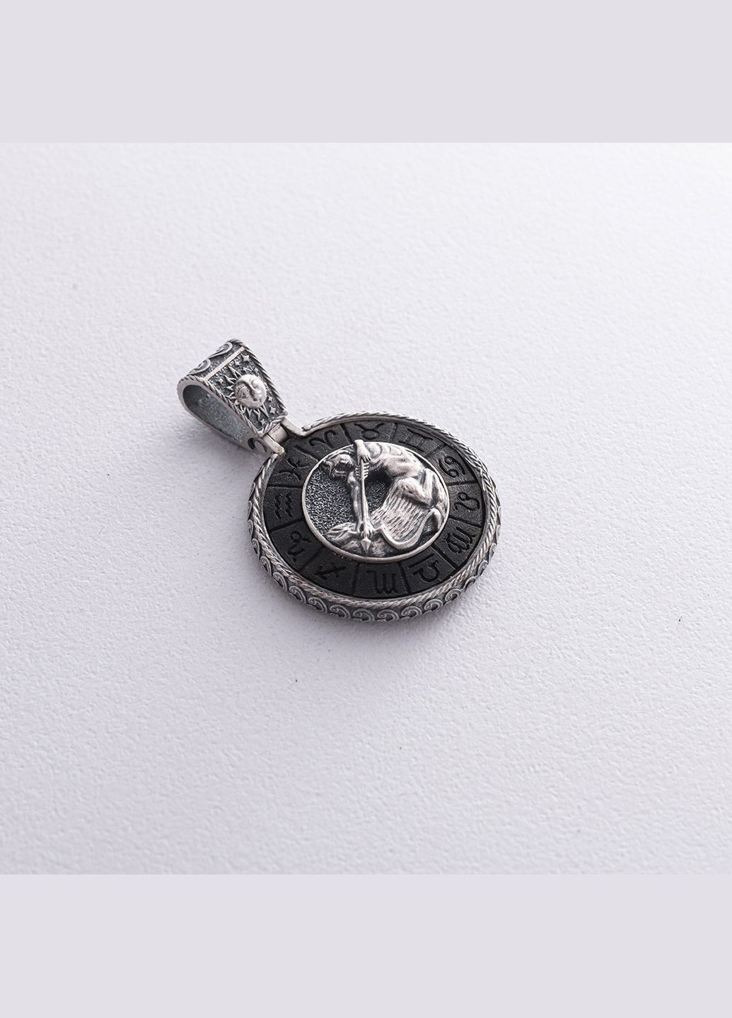 Серебряный кулон Знак зодиака Стрелец с эбеном 1041стрелок Oniks (300513756)