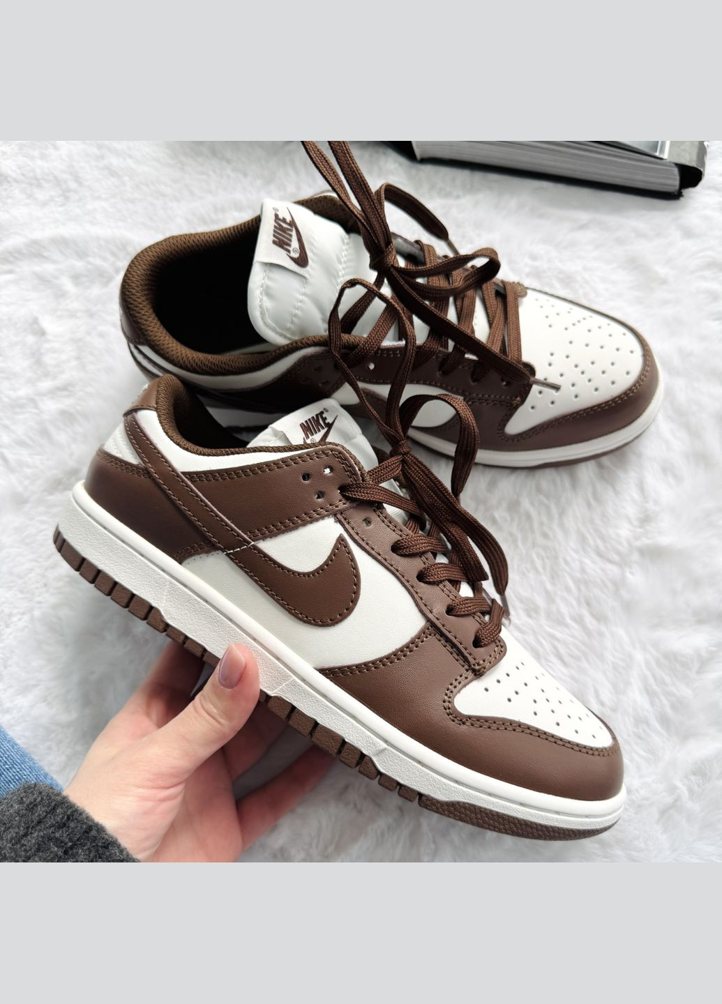 Кросівки жіночі і чоловічі Nike SB Dunk Wmns Brown Sail | Найк СБ Данк коричневі No Brand коричневі демісезони (341485842)