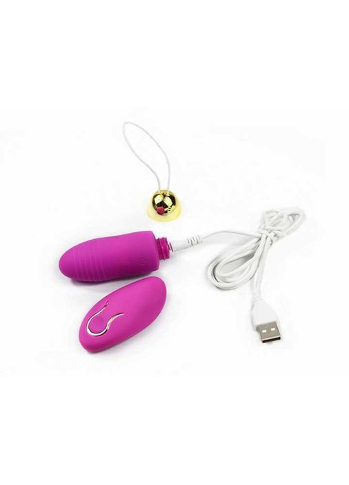 Яркое виброяйцо с Д/У USB - Розовый - Вибраторы - (372659916)
