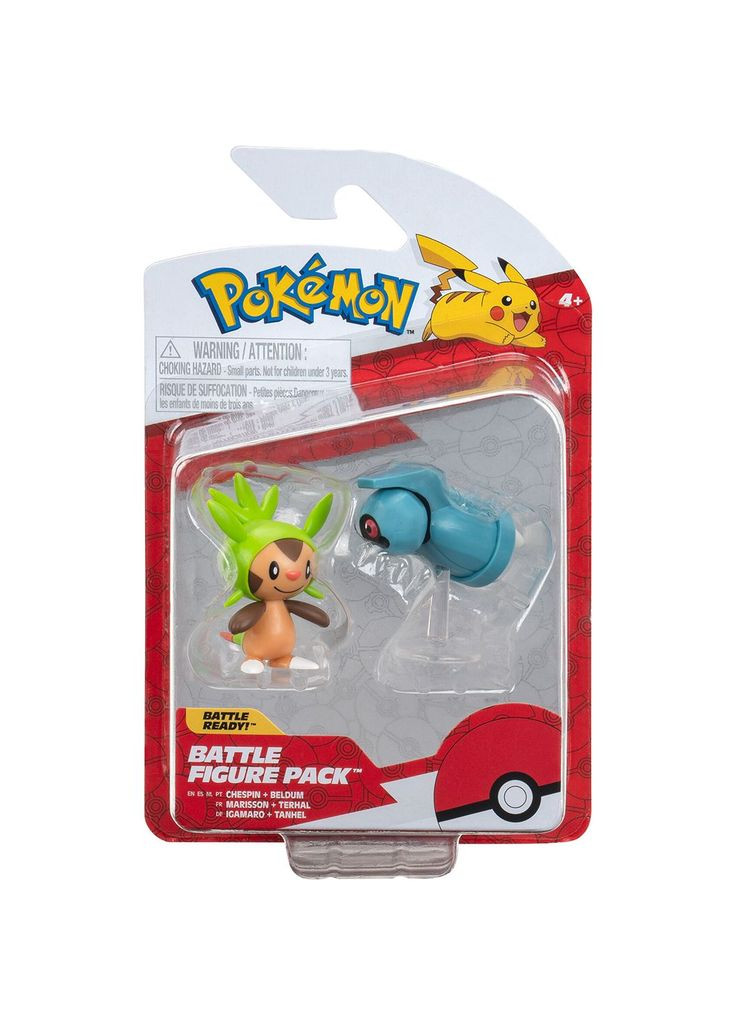 Набор игровых фигурок W16 Чеспин и Белдум () Pokemon PKW3014 (332943867)