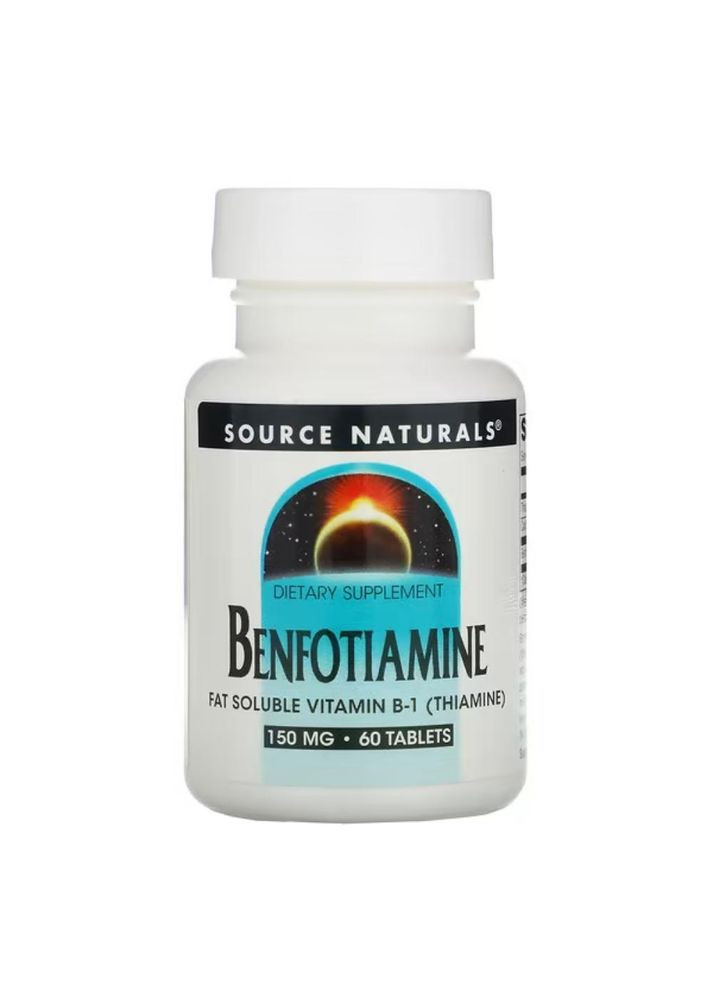 Бенфотиамин, Benfotiamine, 150 мг, 60 таблеток 2406 Source Naturals (364195074)