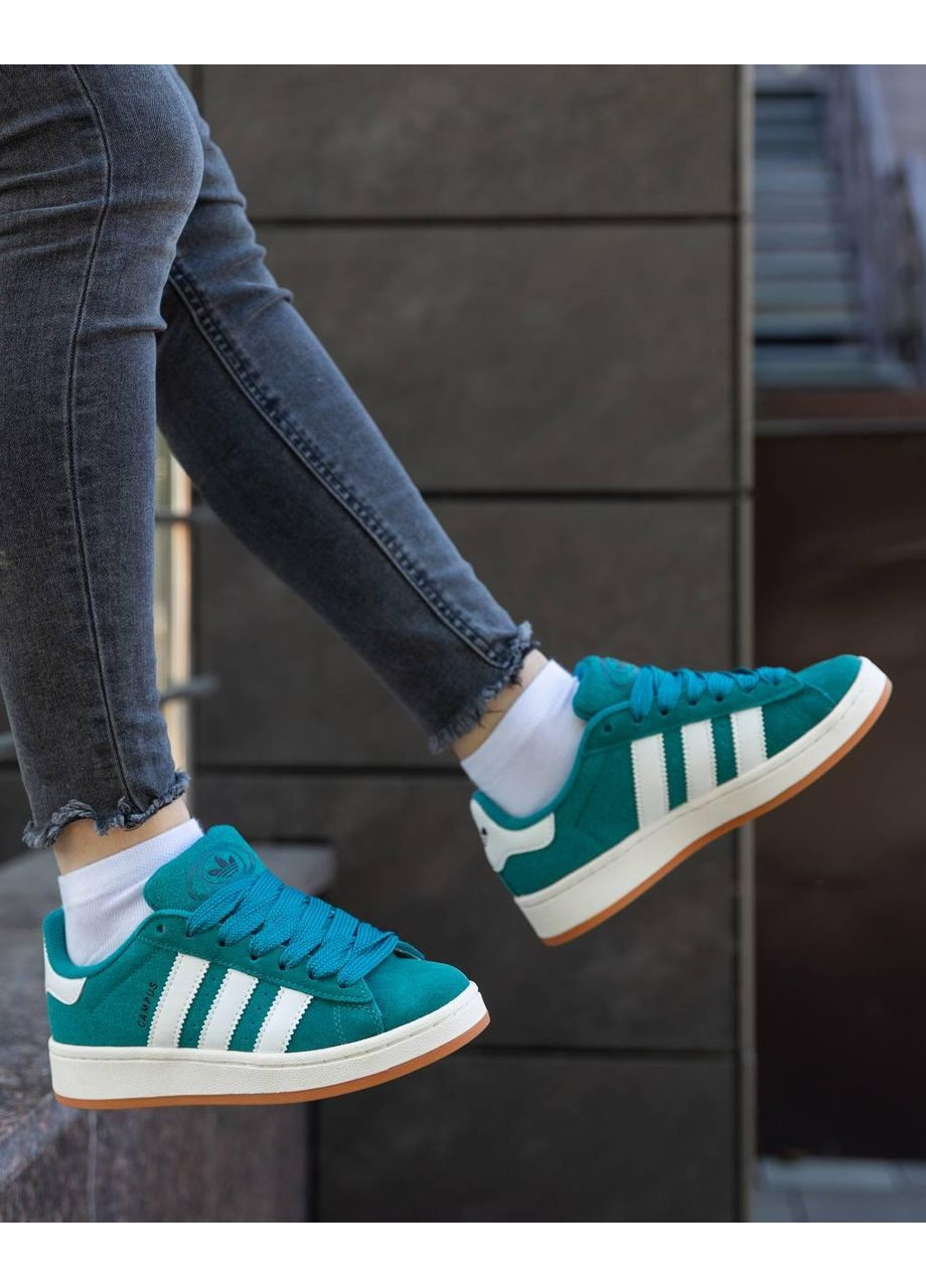 Серые демисезонные кроссовки мужские adidas campus dark green white v2 адидас кампус No Brand